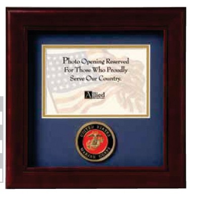 Navy Medallion Picture Frame (8"x8")