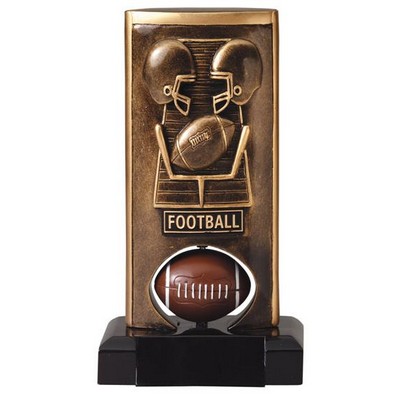 Spinning Football Resin - 6-1/2" Tall - Limited Quantity - Clearance Item