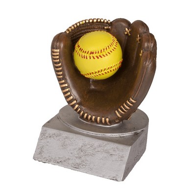 4" Softball Color Tek Resin Trophy