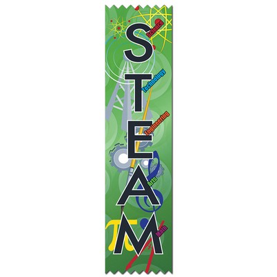 STEAM Pinked Top Award Ribbon