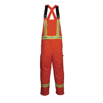 7 Oz. Westex® UltraSoft® Unlined Bib Overall w/Reflective Tape