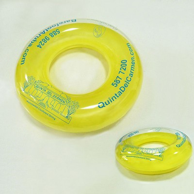 36 inch (91.5cm)PVC Inflatable Swim Ring half transparent