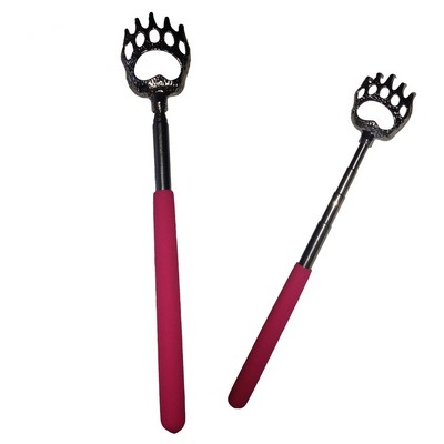 Metal Telescopic Bear Claw Back Scratcher w/Rubber Handle