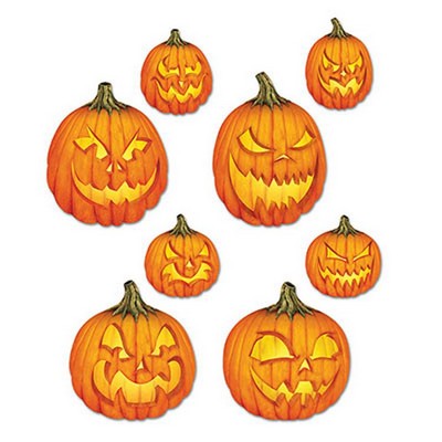 Scary Jack-O-Lantern Cutouts