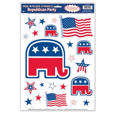 Republican Peel 'N Place Cling