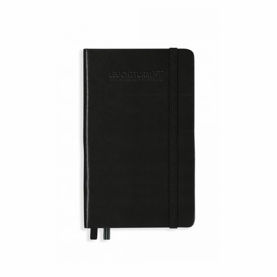 A6 Pocket Hardcover Notebook - Black, Dotted