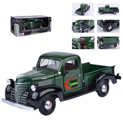 7"x2-1/2"x3" 1941 Plymouth Truck Die Cast Car with Full Color Graphics (u)