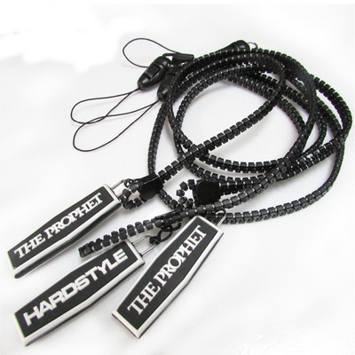 Zipper Lanyard with PVC Tag