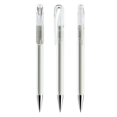 Prodir® DS1 Transparent Pen (No Dot) w/Metal Nose Cone