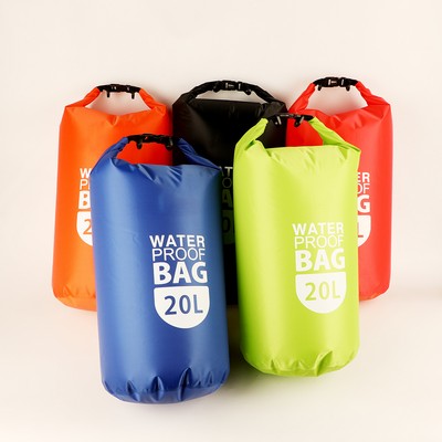 20.0 Liter Water Resistant Dry Bag With Clear Pocket Window