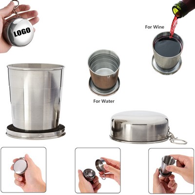 240ml Collapsible Stainless Steel Trave Cup