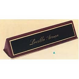 Airflyte® Rosewood Stained Piano-Finish Nameplate