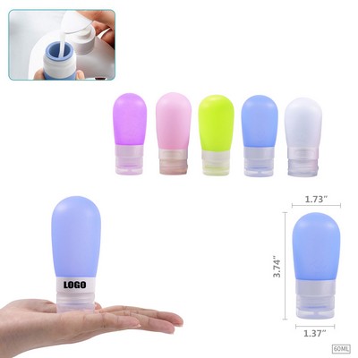 60ml Silicone Travel Round Bottle