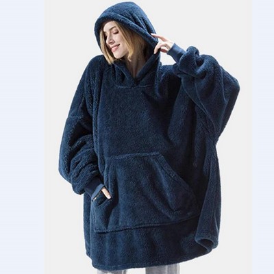 Wearable Blanket Flannel Hoodie