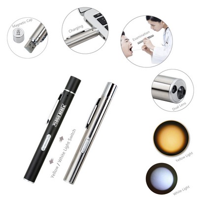 Dual Lights Rechargeable Flashlight