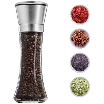 Stainless Steel Salt and Pepper Grinder Set -Tall Shaker