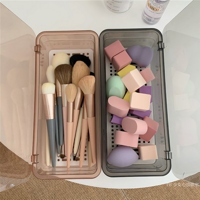 Makeup Storage Stackable Organizer Box for Bathroom Vanity, Countertops, Drawers - Holds Blenders