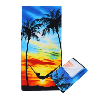 Hot Selling Dry Quickly Microfiber 100% polyester Beach Towel