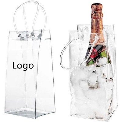 Collapsible Clear PVC Wine Cooler Bag