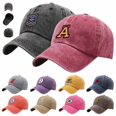 Wash Cotton Twill Unstructured Baseball Cap