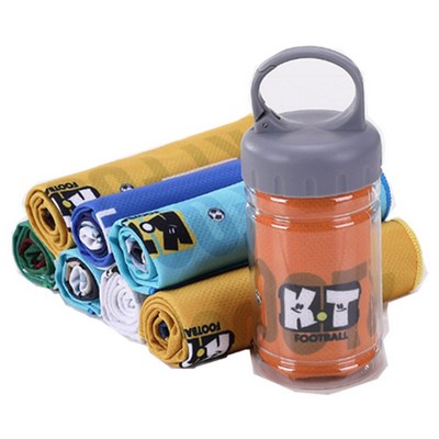 Cooling Towel In Bottle Container