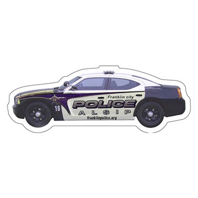 Magnet - Police Car Shape (4.5x1.65) - 30 Mil