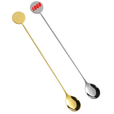 Round Tail Stainless Steel Bar Cocktail Shaker Spoon