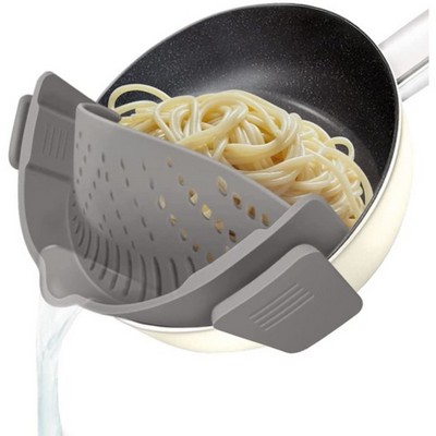 Clip On Kitchen Silicone Food Strainer