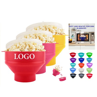 Silicone Microwave Popcorn Popper with Lid