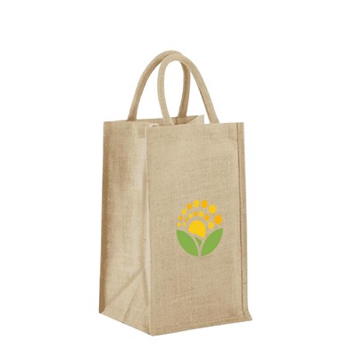 2-Bottle Jute Tote