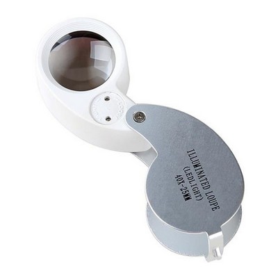 40X Illuminated Jewelry Magnifier Loupe