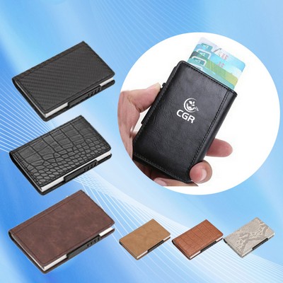 ThinGuard RFID Front-Pocket Card Wallet for Secure and Slim Credit Card Protection