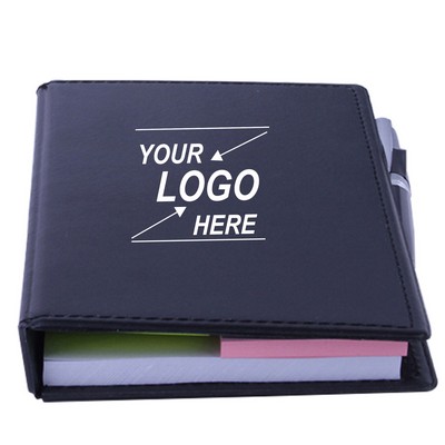 Memo Pad Holder with Pen and Sticky Notes