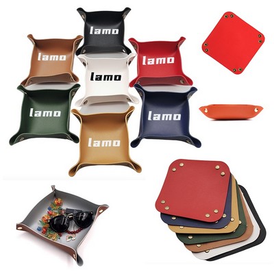 PU Leather Jewelry Tray