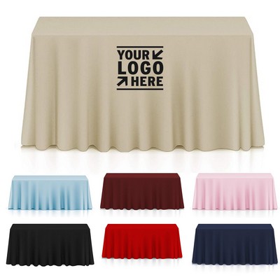 90''W x 132''L Rectangular Polyester Table Cloth