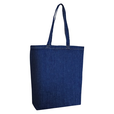 Liberty Bags Cotton Denim Gusseted Tote Bag