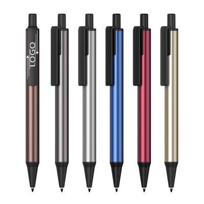 Sleek Metallic Retractable Ballpoint Pens