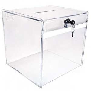 Clear Deluxe Ballot Box