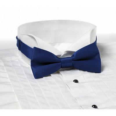 Royal Blue Banded Bow Tie