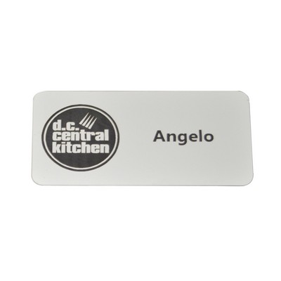 Small Engraved Name Badge w/ Engraved Logo