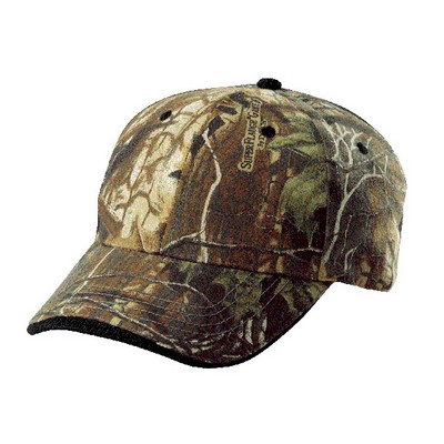 6 Panel Superflauge Camo Brushed Cotton Waved Sandwich W/ Jersey Mesh V Panels