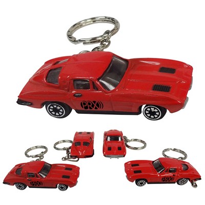 3"x1-1/4"x1-1/4" 1:64 Race Car Keychain