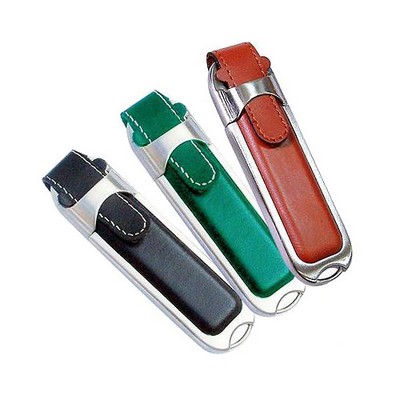 Leather Style #1 USB Flash Drive (2GB)