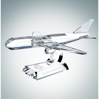 Airplane Optical Crystal Award