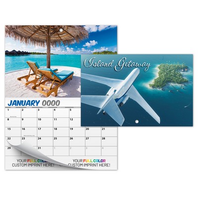 13 Month Mini Custom Photo Appointment Wall Calendar - ISLAND GETAWAY