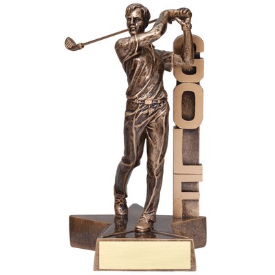 Golf, Male - Billboard Resins - 6-1/2"