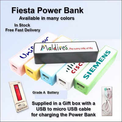 Fiesta Power Bank - 1800 mAh