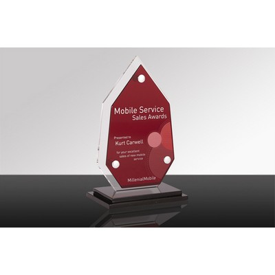 ASPIRE: Acrylic Transparent Desk Award (4½" x 7½" x 3")