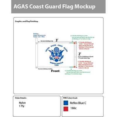 Coast Guard Flags 2x3 foot