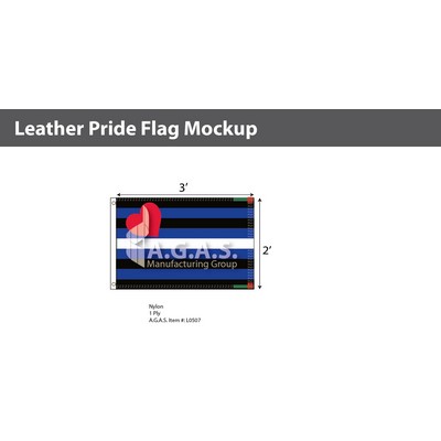 Leather Pride Deluxe Flag 2'X3'